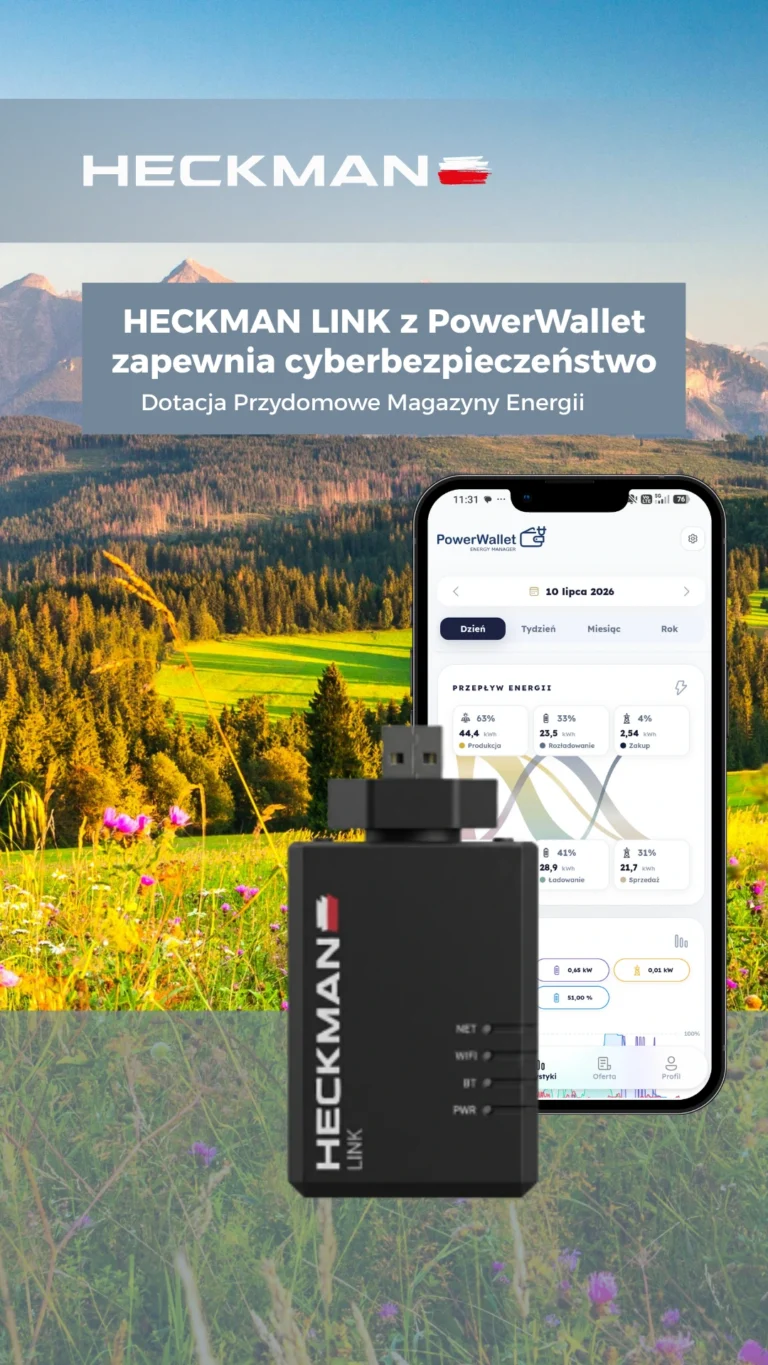 HECKMAN LINK with PowerWallet is an EMS Providing Cybersecurity – Key Condition for Home Energy Storage Grants